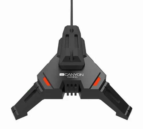 Gaming Bungee Canyon GWH100, 2 in1, 4xUSB 2.0 HUB, RED backlight, 1.5m, Black