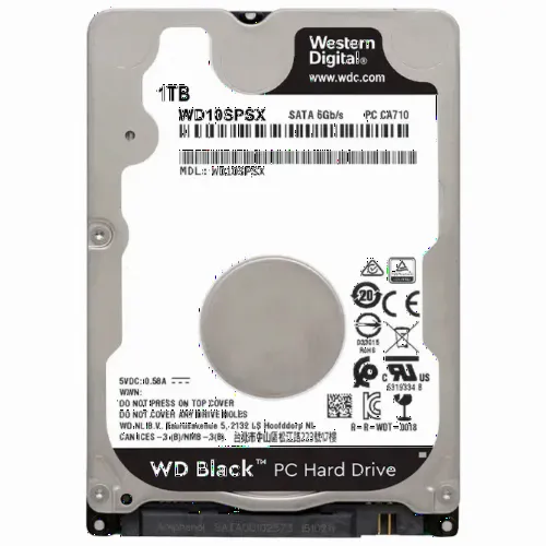 Жесткий диск Western Digital WD Black, 2.5"/7 мм, 1 ТБ <WD10SPSX>