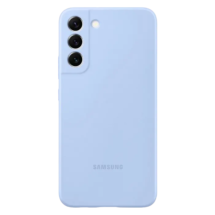 Чехол Samsung Silicone Cover for Galaxy S22+, Голубой