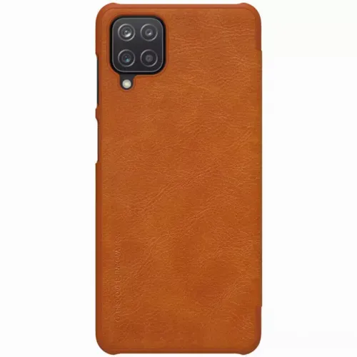 Чехол книжка Nillkin Galaxy A12 - Qin LC, Коричневый