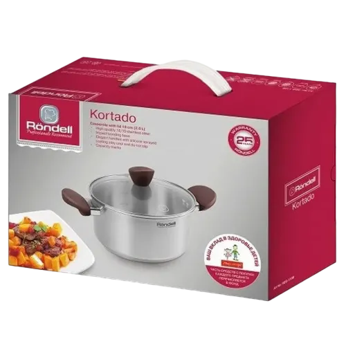 Cratiță Rondell Kortado, 2L, Oțel inoxidabil