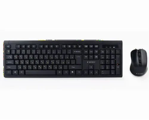 Set Tastatură + Mouse Gembird KBS-WM-03-RU, Fără fir, Negru