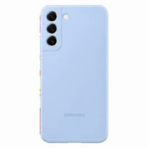 Чехол Samsung Silicone Cover for Galaxy S22+, Голубой