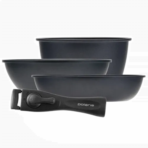 Set de vase Polaris EasyKeep-4DG, 1,7L, Negru