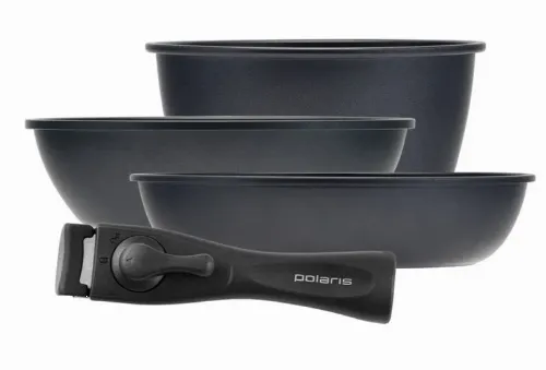 Set de vase Polaris EasyKeep-4DG, 1,7L, Negru
