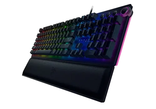 Gaming Keyboard Razer Huntsman Elite, Optical Linear SW, Digital Dial,Wrist Rest,US Layout,USB,Black