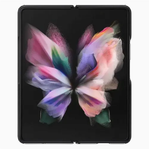 Чехол книжка Samsung Leather Cover for Galaxy Z Fold 3, Чёрный