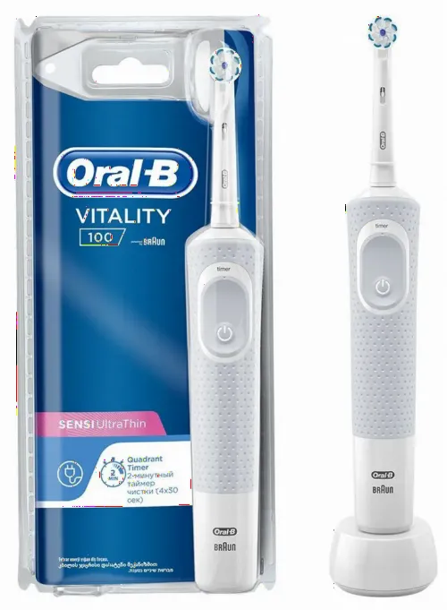 Periuță de dinți electrică Oral-B Vitality CrossAction D100 Sensivity, Albastru