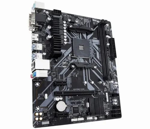 Placă de bază Gigabyte B450M S2H, AM4, AMD B450, Micro-ATX