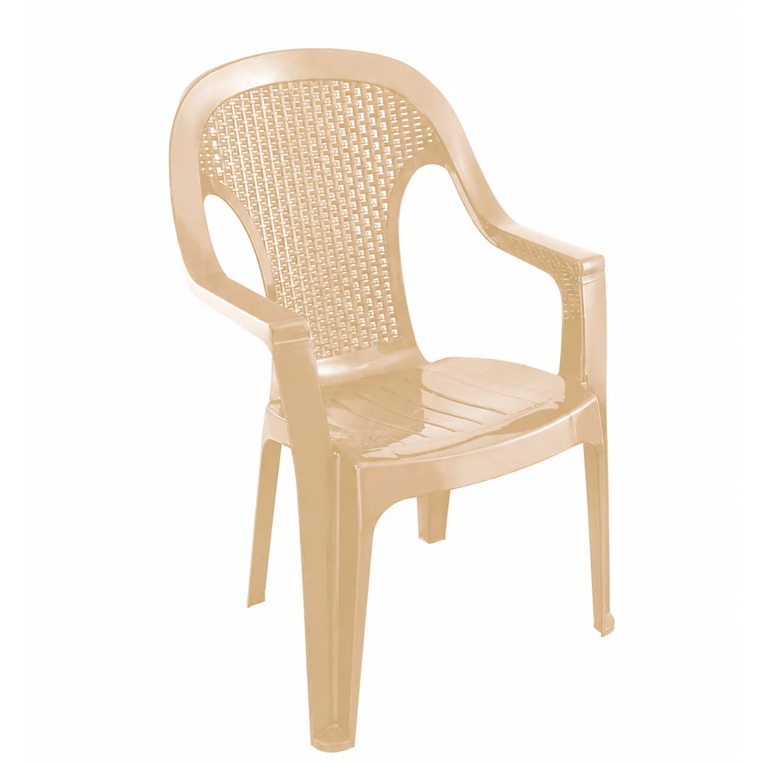 Scaun plastic Valerija Elegant (capucino-bej)