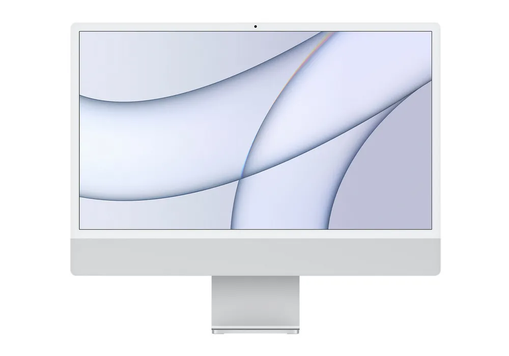 Computer All-in-One Apple iMac A2438, 24", M1 with 8-core CPU and 8-core GPU, 8GB/256GB, macOS Big Sur, Argintiu