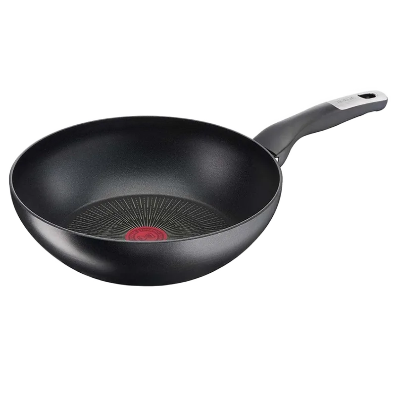 Tigaie WOK Tefal G2551972, 28cm, Negru