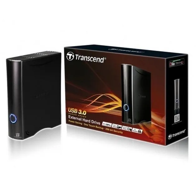 Внешний жесткий диск для настольного для компьютера Transcend StoreJet 35T3,  8 TB, Чёрный (TS8TSJ35T3)