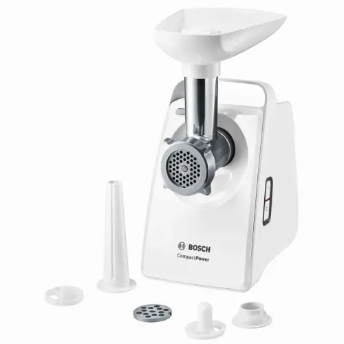 Mașină de tocat carne Bosch CompactPower MFW3520W, Alb