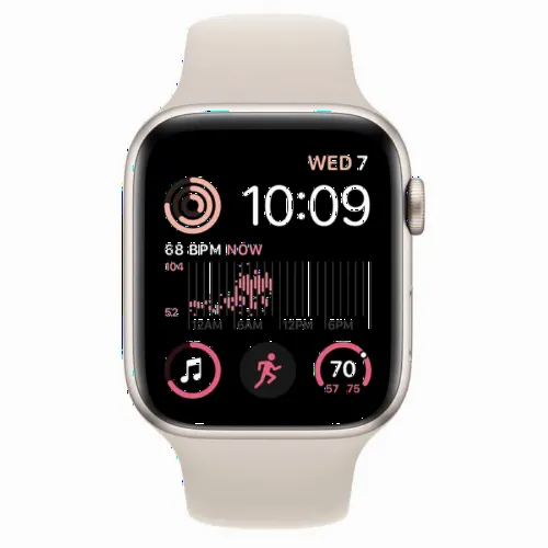 Умные часы Apple Watch SE (2nd gen), 44мм, Starlight