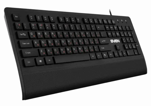 Tastatură SVEN KB-E5500, Cu fir, Negru
