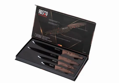Set de Cuțite RESTO 95501, Cafeniu