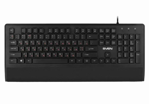 Tastatură SVEN KB-E5500, Cu fir, Negru
