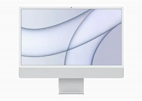 Computer All-in-One Apple iMac A2438, 24", M1 with 8-core CPU and 8-core GPU, 8GB/256GB, macOS Big Sur, Argintiu