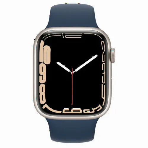 Умные часы Apple Watch Series 7 GPS, 45мм, Алюминиевый корпус со спортивным ремешком Abyss Blue