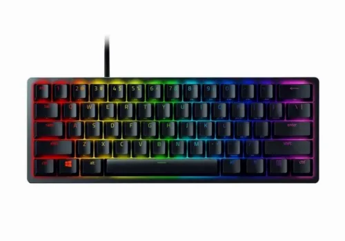 Gaming Keyboard Razer Huntsman Mini, Optical Clicky SW, Doubleshot PBT Keycaps,US Layout,USB, Black