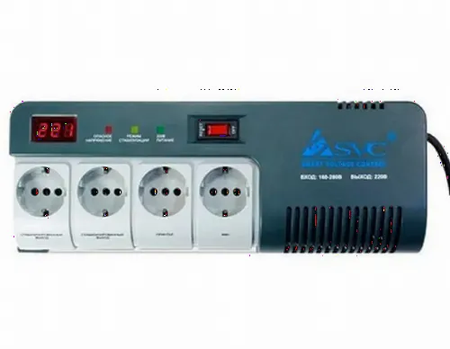 Stabilizer Voltage Ultra Power AVR-1000VA,  1000VA/600W, Output sockets: 4 × Schuko