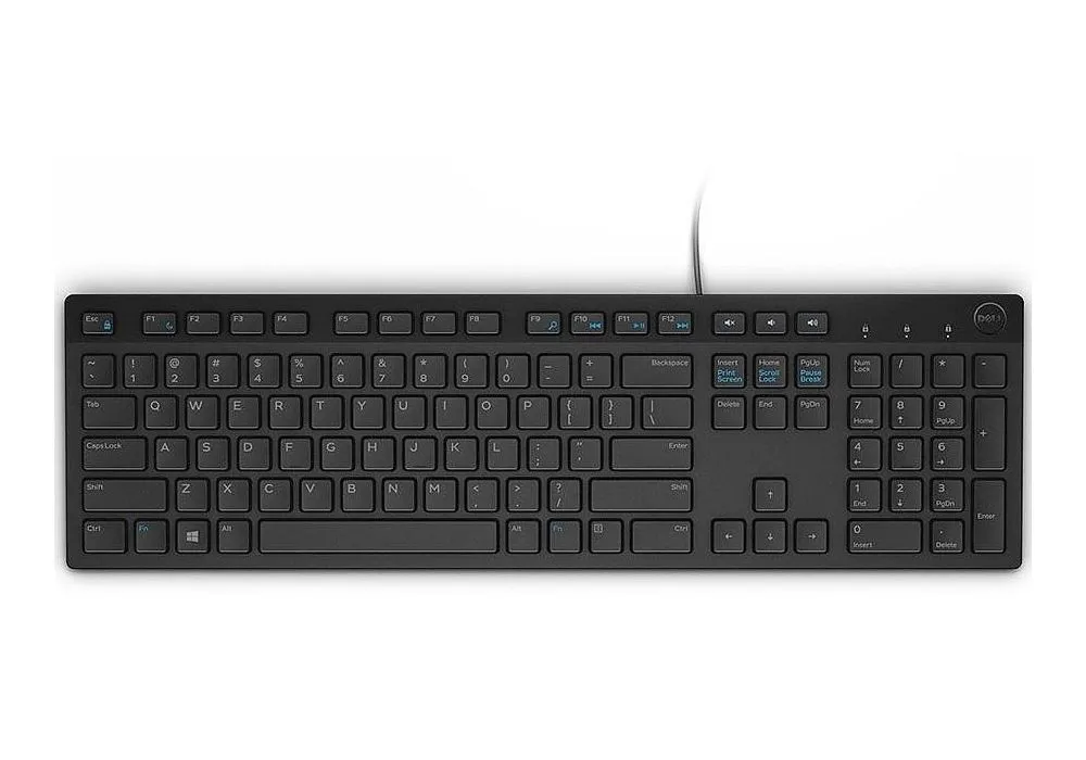 Tastatură DELL KB216, Cu fir, Alb