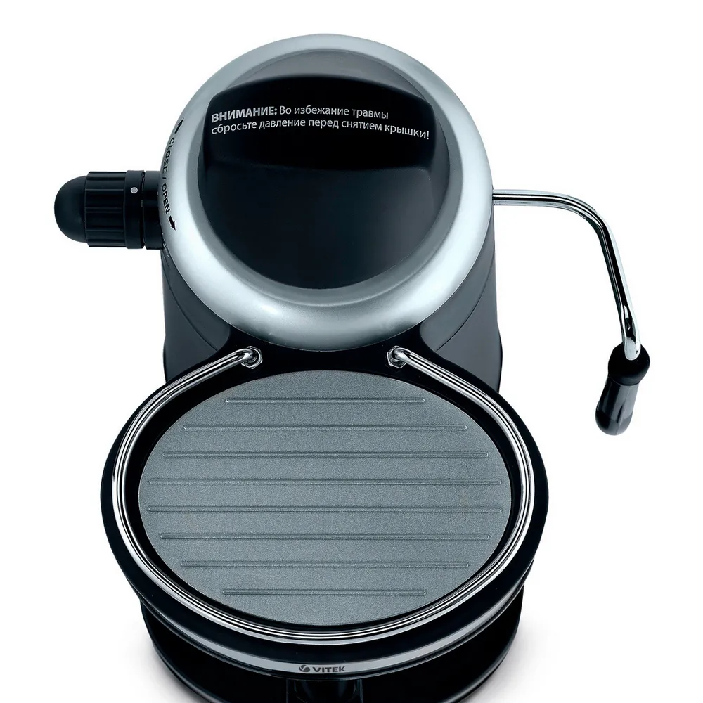 Кофеварка Эспрессо VITEK VT-1510, 750Вт, Нержавеющая сталь