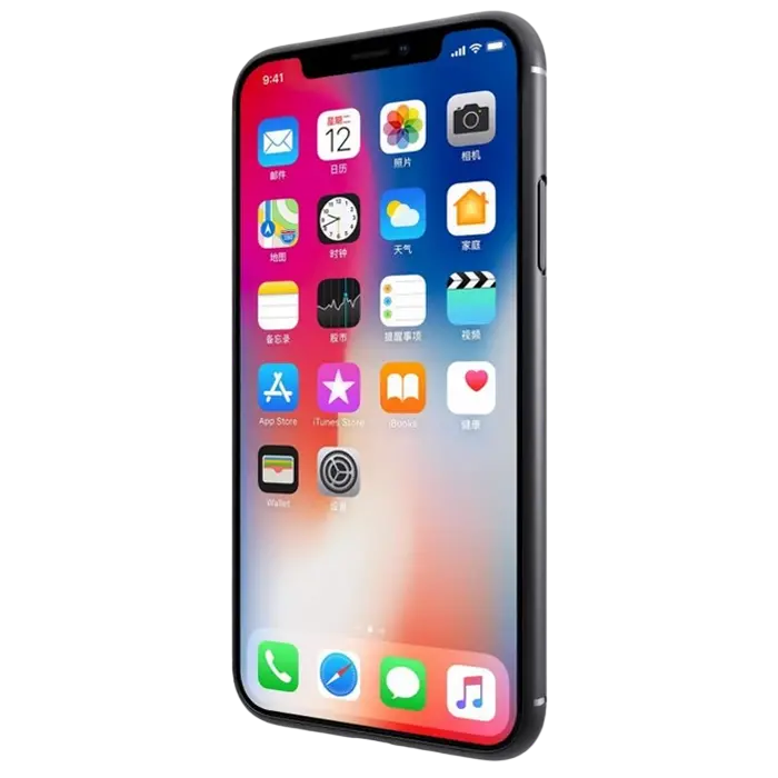 Husă Nillkin iPhone Xs Max - Synthetic Fiber, Negru