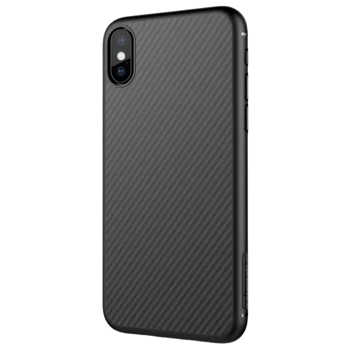 Husă Nillkin iPhone Xs Max - Synthetic Fiber, Negru