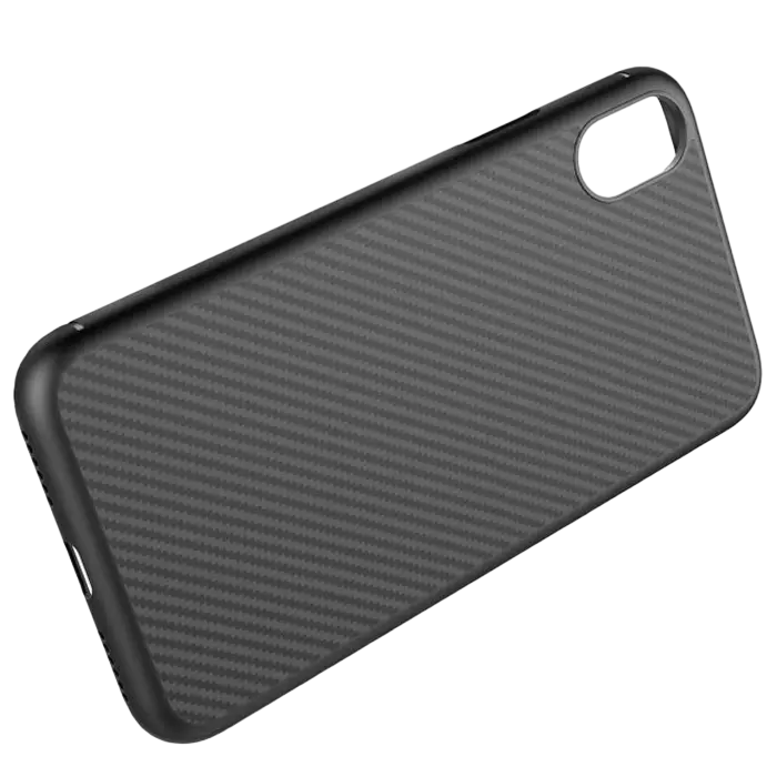 Husă Nillkin iPhone Xs Max - Synthetic Fiber, Negru