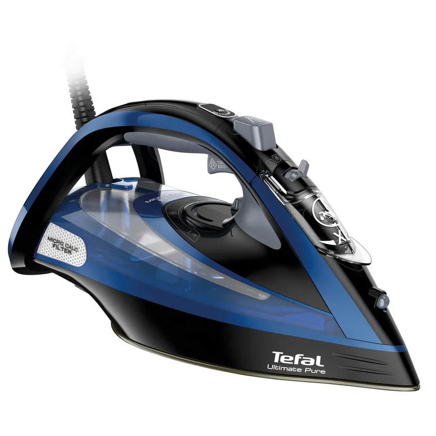 Утюг Tefal Ultimate Pure FV9834E0, 3000Вт, Синий