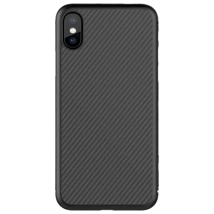 Husă Nillkin iPhone Xs Max - Synthetic Fiber, Negru