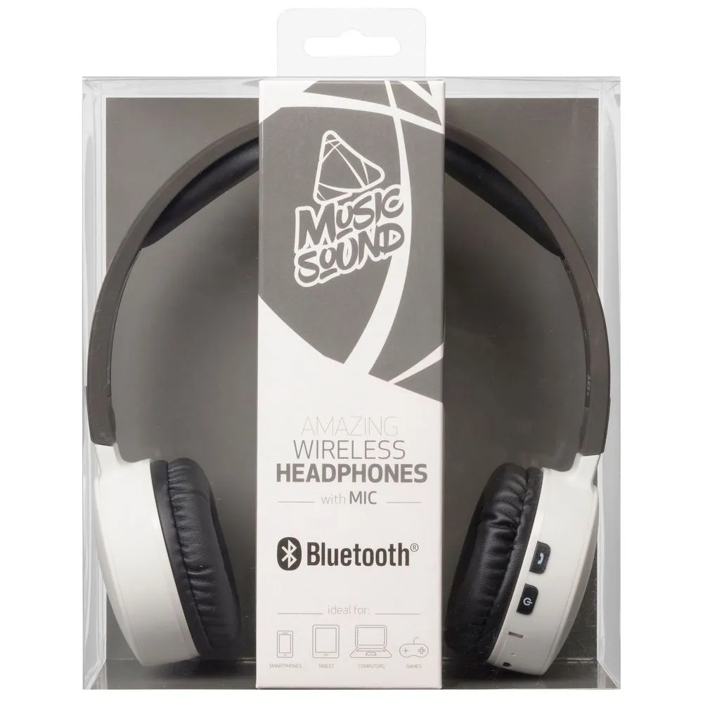 Căști Cellularline Music Sound, Alb/Negru