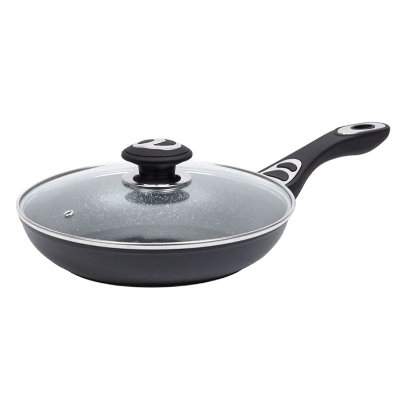 Tigaie RESTO 93152, 24cm, Negru