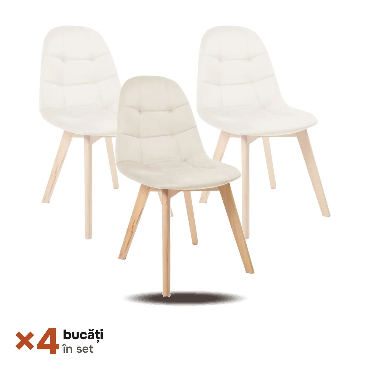 TikTok Set 4 scaune bucatarie WALTZ C401B