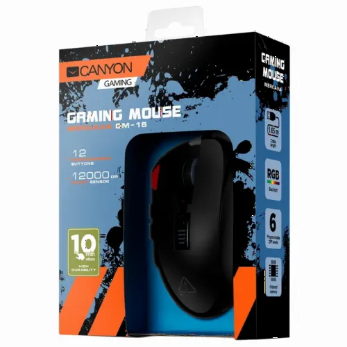 Gaming Mouse Canyon Merkava, Negru
