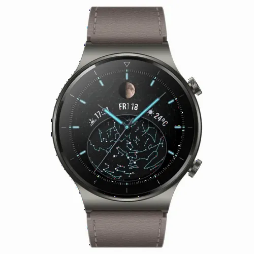 Спортивные/Тренировочные часы Huawei Watch GT2 Pro, 46мм, Каркас Titanium с кожаным ремешком