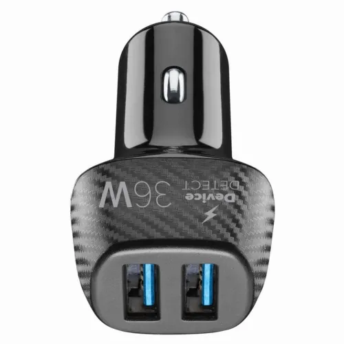 Car Charger Cellular, 2port USB  , 36W, Black