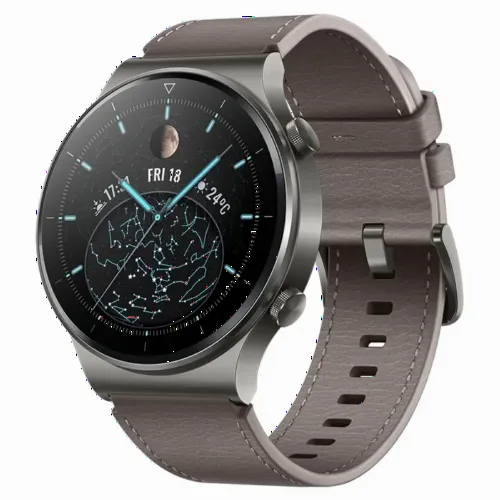 Спортивные/Тренировочные часы Huawei Watch GT2 Pro, 46мм, Каркас Titanium с кожаным ремешком