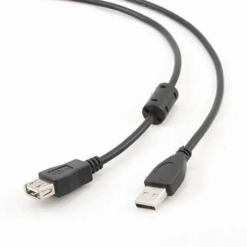 Adaptor USB Gembird CCF-USB2-AMAF-15, USB Type-A (F)/USB Type-A (M), 4,5m, Negru