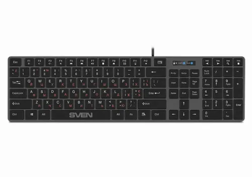 Tastatură SVEN KB-E5000, Cu fir, Negru