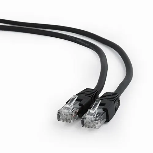 Patch cord Cablexpert PP6U-1M/BK, Cat6 UTP, 1m, Negru