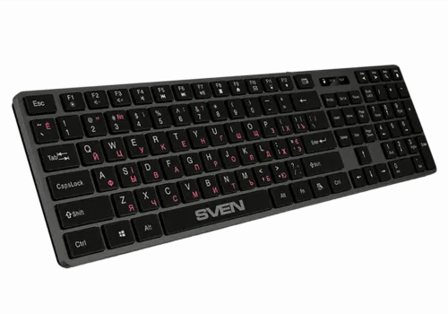 Tastatură SVEN KB-E5000, Cu fir, Negru
