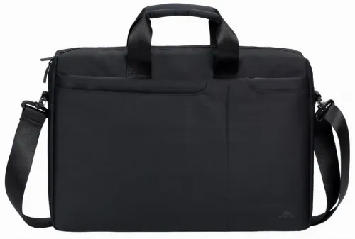 Geantă pentru Laptop RivaCase Biscayne, 15.6", Poliester, Negru