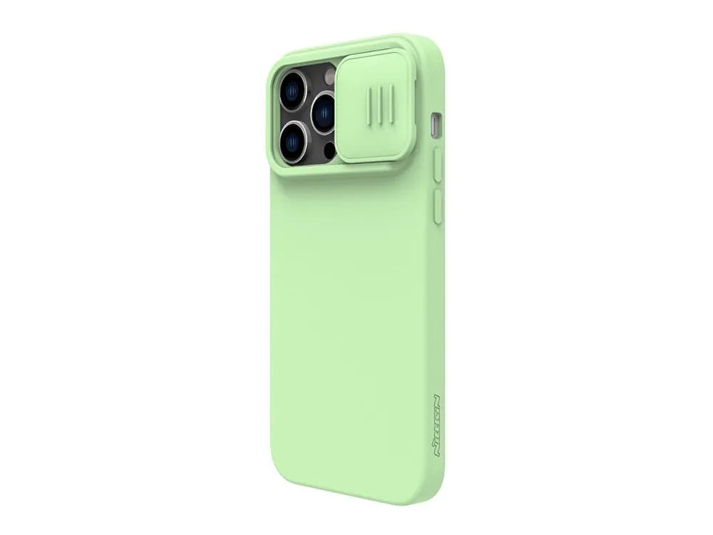 Nillkin Apple iPhone 14 Pro Max, CamShield Silky Silicone Case, Mint Green