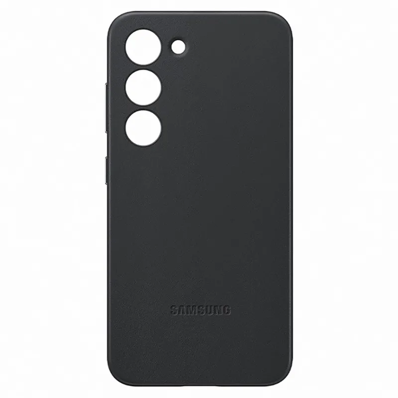 Чехол Samsung Leather Cover for Galaxy S23+, Чёрный