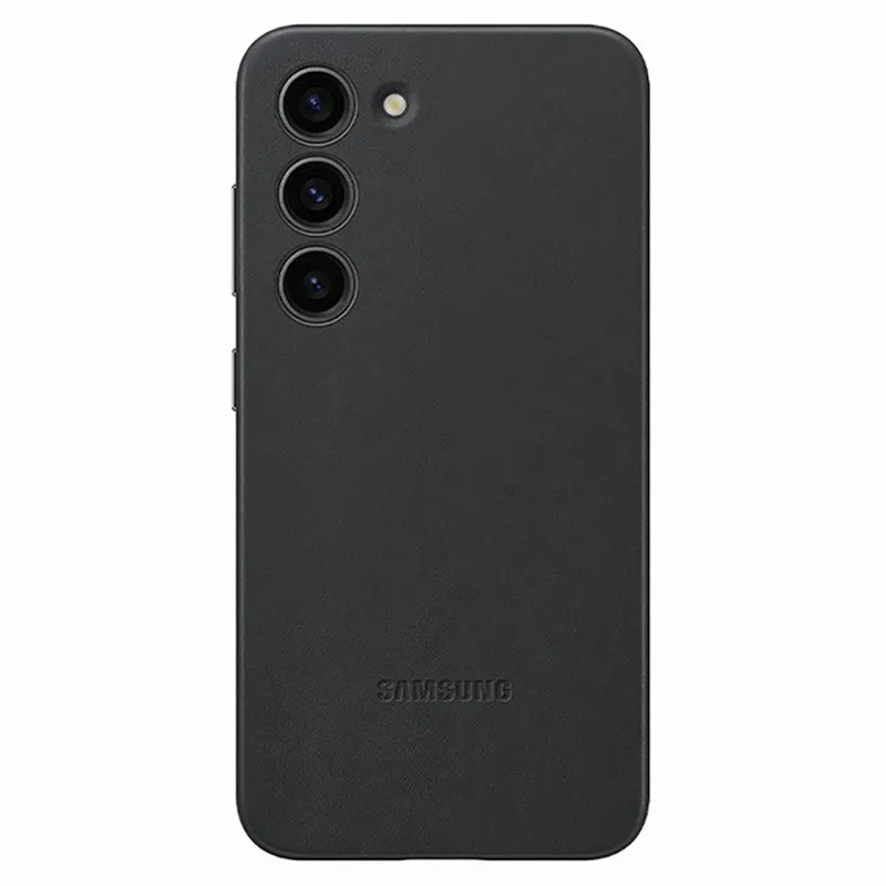 Чехол Samsung Leather Cover for Galaxy S23+, Чёрный