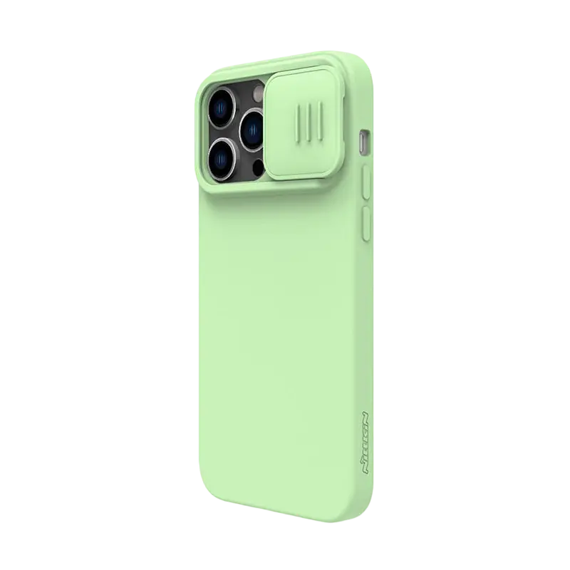 Nillkin Apple iPhone 14 Pro Max, CamShield Silky Silicone Case, Mint Green