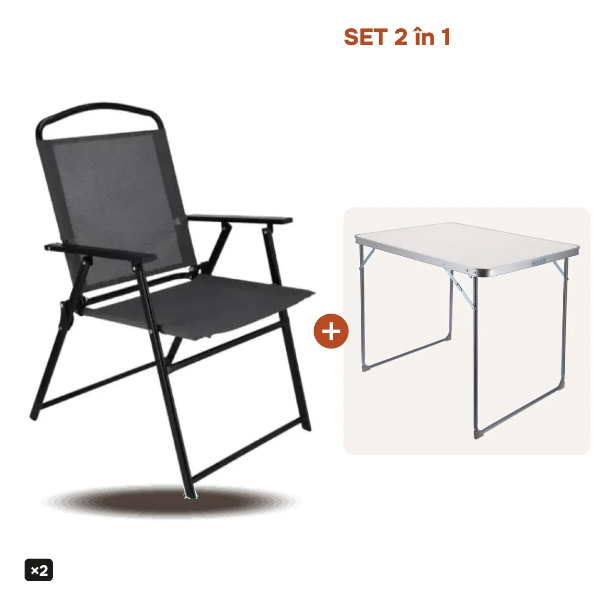 TikTok Set camping masa+scaune(pliante)